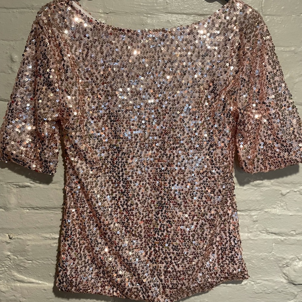 Pink sequin top - Picture 3 of 3